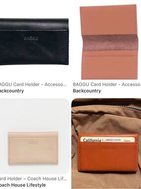 ISO: Baggu leather wallet, card holder, or zipper pouch